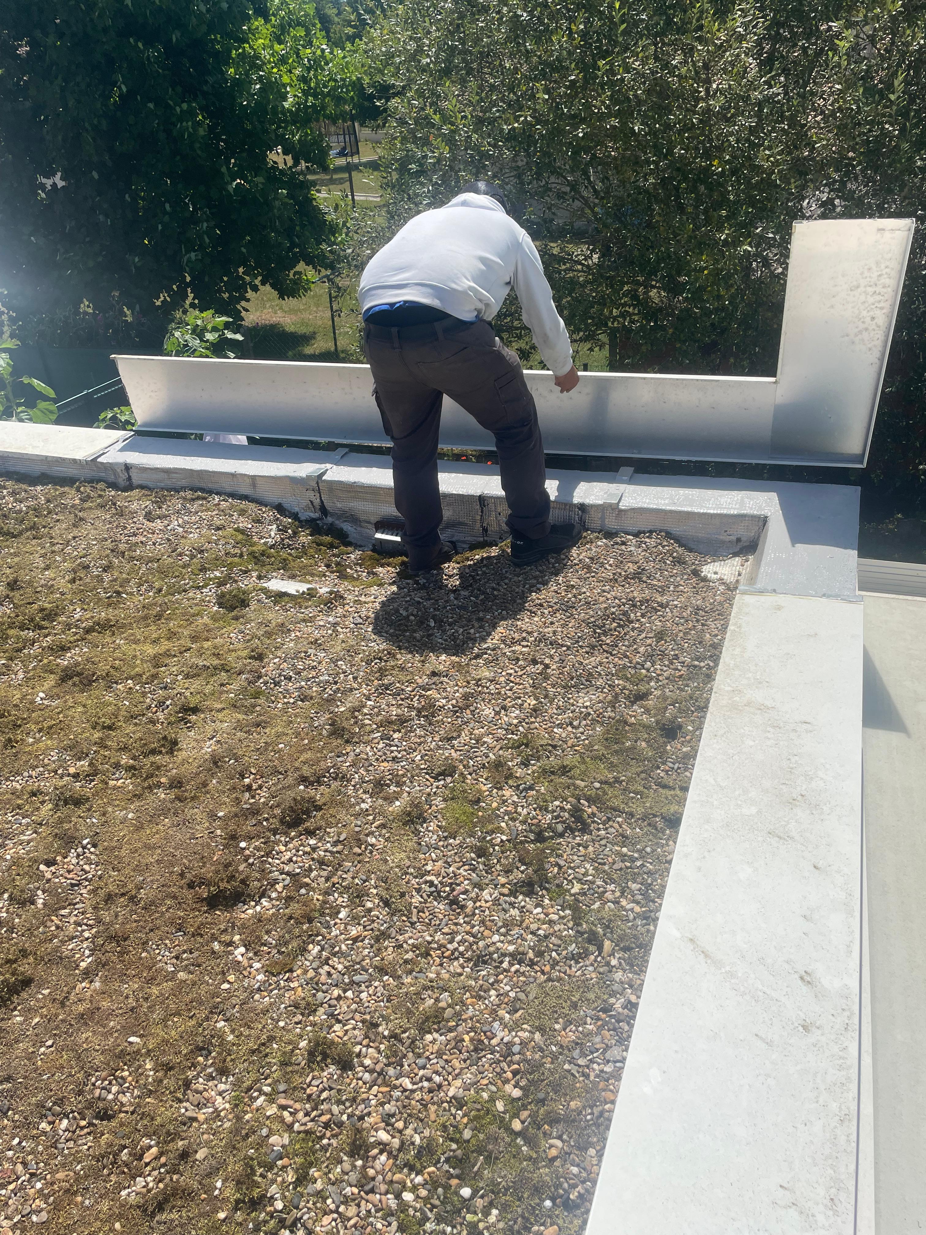 Reparation zinguerie toit terrasse Saint Medard en Jalles avant